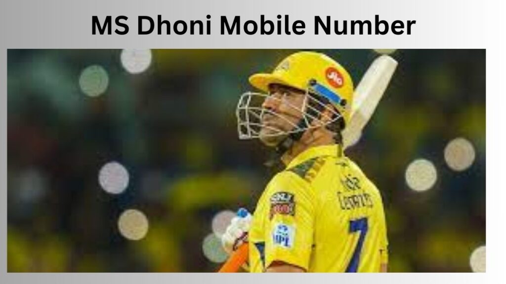 MS Dhoni Mobile Number